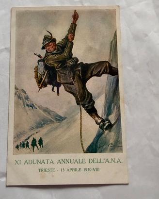 cartolina 10 ° reggimento alpini - 21° adunata di 
