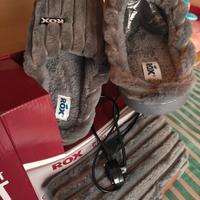 kit pantofole con borsa calda elettrica 