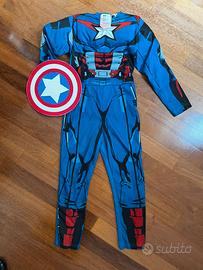 Costume Capitan America con scudo