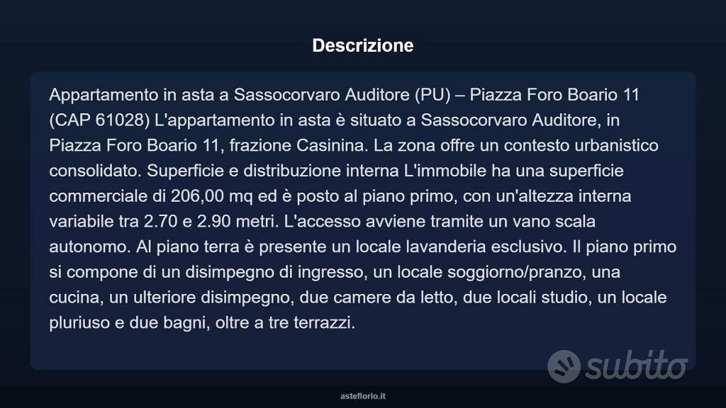 Appartamento – Casinina, Mulino Guerra, Auditore - Vista 4