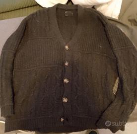 cardigan Asos nero a trecce 