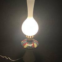 Abat-Jour anni 50 in ceramica e vetro incamiciato