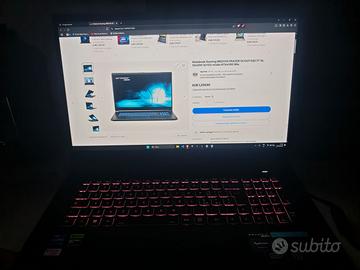 Laptop da gaming Medion Erazer Scout E20