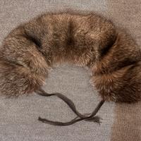Colletto in vera pelliccia vintage -