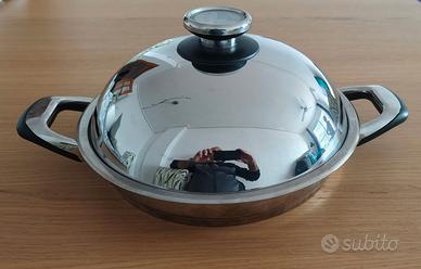 Bistecchiera inox made in italy 28cm gas induzione