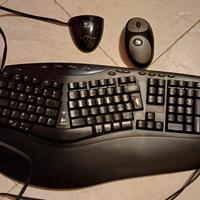  Logitech  cordless Desktop, Tastiera ergonomica