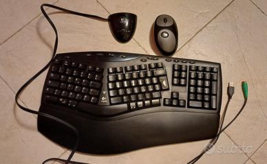  Logitech  cordless Desktop, Tastiera ergonomica