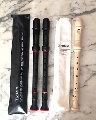 Flauto Bontempi e Yamaha