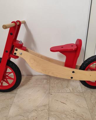 bici in legno Baby Moto balance bike Transformer