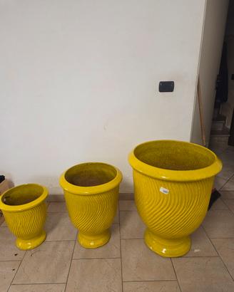  elegante set di 3 vasi originali EDG