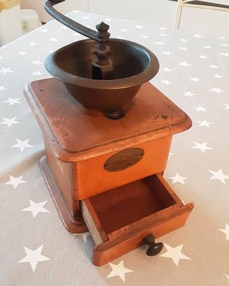 Macina caffe' in legno -Vintage-