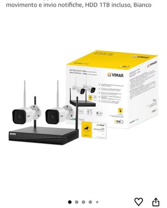 NVR Vimar WiFi + 02 Telecamere