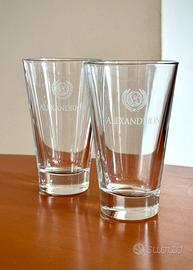 Coppia 2 Bicchieri da Birra Alexandrion in Vetro