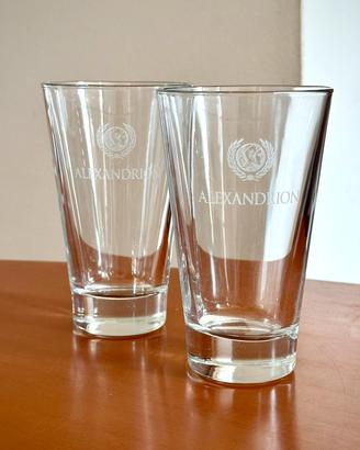 Coppia 2 Bicchieri da Birra Alexandrion in Vetro