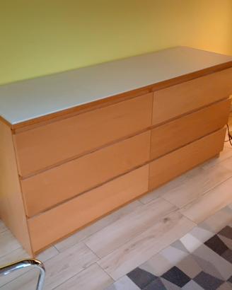 Malm di Ikea cassettiera