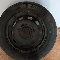 cerchi in ferro golf 4 con gomme termiche 