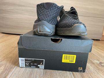 Air Jordan 1 low nere e blu. Numero 46. usate