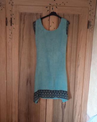 Vestito di lino - Abito con la schiena scoperta
