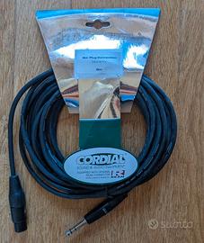 Cavo Bilanciato, XLR Femmina/Jack TRS REAN SILVER