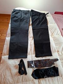 2 paia pantaloni e 2 cravatte + papillon