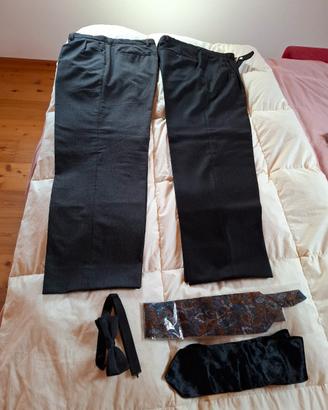 2 paia pantaloni e 2 cravatte + papillon