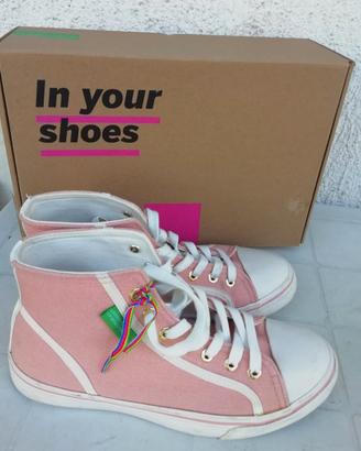 Scarpe sneackers alte Benetton