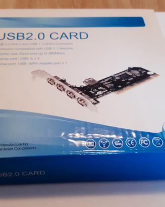 Scheda porte usb 2.0