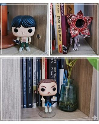 Funko Pop Stranger Things - 11, Mike e Demog.