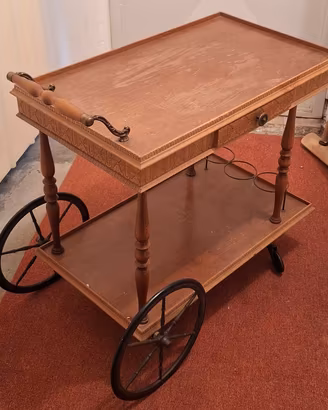 carrello portavivande vintage