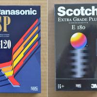 Cassette VHS nuove sigillate Scotch e Panasonic