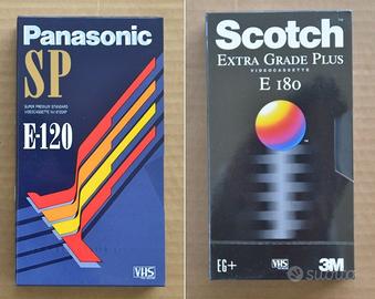 Cassette VHS nuove sigillate Scotch e Panasonic