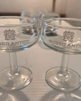 Set bicchieri da Vermouth Rosso Antico Vintage