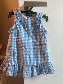 Abito a quadretti ricamatato Original Marines