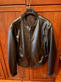 GIUBBINO NERO DI PELLE ZARA