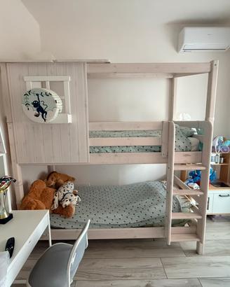 Letto a Castello FLEXA Classic con Casetta