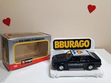 MODELLO AUTO ALFA ROMEO 75 CARABINIERI SCATOLATO