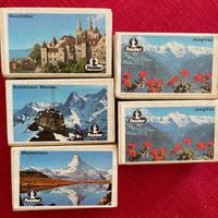 8 scatole di fiammiferi vintage svizzeri