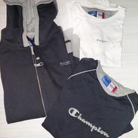 Set felpa+maglie donna Champion t. S - idea Natale