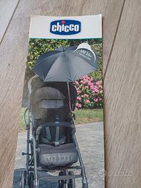 Ombrellino parasole grigio passeggino Chicco