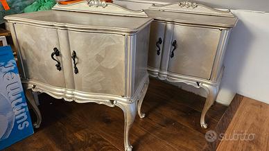 comodini argento satinato