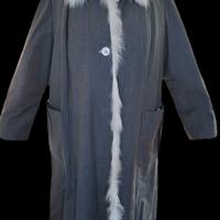 Cappotto Double face con pelliccia di volpe bianct