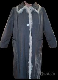 Cappotto Double face con pelliccia di volpe bianct