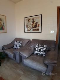 Divani in vera pelle per soggiorno 1 posto+1 posto