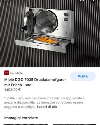 Forno a pressione  Miele