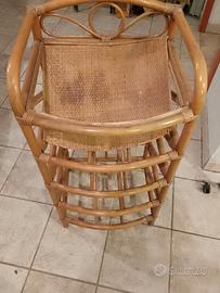 Scaffale in bambù anni 70