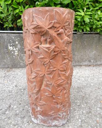 Portaombrelli in terracotta fatto a mano
