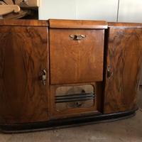 Mobile bar con radio e giradischi, anni 50