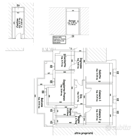 Appartamento Bologna 120mq con garage e cantina