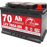 Batteria auto Speed L3 70Ah Agm 760A Start&Stop 12