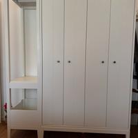 armadio bianco + letto